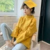 Cửa hàng quần áo Handu 2019 mùa thu mới của phụ nữ Hàn Quốc lỏng lẻo áo thun dệt kim áo len nữ OM80688 - Áo / áo thun Áo / áo thun