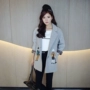 150cm nhỏ nhắn ngắn nữ XS mùa thu và mùa đông Phiên bản mới của Hàn Quốc về áo khoác len trong phần dài của áo khoác len tự trồng áo khoác cardigan