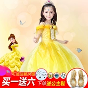 Belle công chúa váy cô gái disney mùa hè băng lãng mạn fairy disney trẻ em váy chuông váy