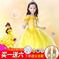 Belle công chúa váy cô gái disney mùa hè băng lãng mạn fairy disney trẻ em váy chuông váy đầm công chúa cho bé 1 tuoi