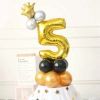 Золотой цифровой столб 5