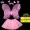 Con gái cô gái hoa hồng cánh bướm nhựa quần áo trẻ sơ sinh hem cung cấp ngoài trời trẻ em trở lại trẻ em - Sản phẩm Đảng / Magic / Hiệu suất đồ hoá trang noel