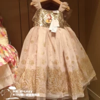 Дисней, аттракционы, детское платье для принцессы, наряд маленькой принцессы, юбка, Гонконг, эффект подтяжки