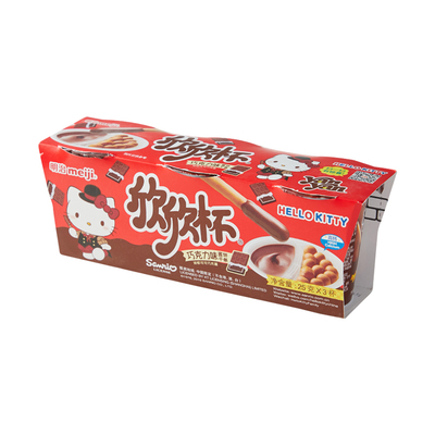 Meiji Xinxin Cup Бисквитные палочки со вкусом шоколада, три чашки, 75г/набор
