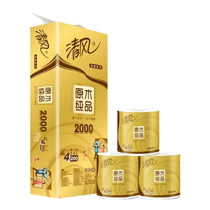 Qingfeng log pure gold ряд рулона туалетная бумага 200 грамм*10 томов/упоминание