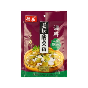 [德庄老坛酸菜鱼调料原味350g]