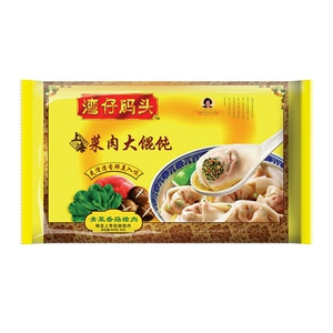 Wanchai Pier зеленые овощи, грибы, свинина, Shanghai Wonton 600G/сумка