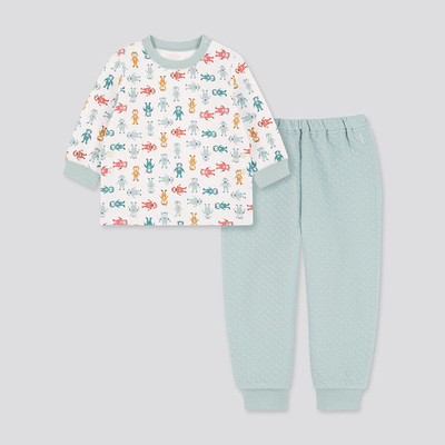 UNIQLO Прессованная пижама для малышей (UT) JOP (с длинными рукавами) 428844 UNIQLO