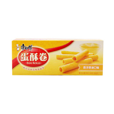Рулетики безе Master Kong с насыщенным сливочным вкусом 108г/коробка