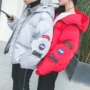 Muxi kid couple cotton mùa đông 2018 mới đẹp trai t lỏng nam Hàn Quốc phiên bản của các dịch vụ bánh mì les Lin cong áo khoác áo the north face
