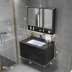 Tủ Phòng Tắm Kết Hợp 2022 Mới Gốm Phòng Tắm Rửa Tủ Đá Tấm Rửa Bể Gương Tủ Lưu Vực tủ gương trong phòng tắm tu guong lavabo 