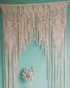 Hưng làm bằng tay dệt tay dòng Mori nền đám cưới tấm thảm bohemian màn thể được tùy chỉnh - Tapestry
