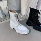 Martens, Tide, демисезонный ремень в английском стиле на платформе, короткие сапоги, ботинки, 2020, в британском стиле