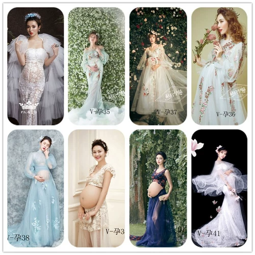 Одежда для беременных подходит для фотосессий, модное свадебное платье, сумка, с вышивкой