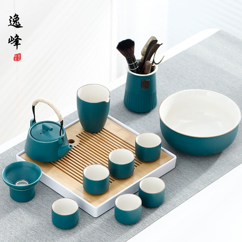 Чайный сервиз, высококлассный комплект, японский заварочный чайник, чашка, простой и элегантный дизайн, легкий роскошный стиль