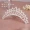 Lớn trẻ em Vương miện dành cho người lớn Crystal Crown Hair Trim Kim cương Cô gái Công chúa Hiệu suất Sân khấu Kim loại Kết hợp kẹp tóc nơ hàn quốc