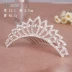 Lớn trẻ em Vương miện dành cho người lớn Crystal Crown Hair Trim Kim cương Cô gái Công chúa Hiệu suất Sân khấu Kim loại Kết hợp kẹp tóc nơ hàn quốc Phụ kiện tóc