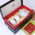 Đài Loan Lu Bao Taoran che bát Zen phong cách một nồi hai ly nhà khách hàng nhanh chóng bộ gốm sứ Kung Fu bộ quà tặng kinh doanh - Trà sứ Trà sứ