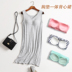 Phương thức nữ mùa hè vành đai ngực pad đồ ngủ áo ngực cup một nightdress giản dị không tay nhà dịch vụ dài vest váy Đêm đầm