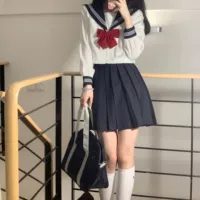 Оригинальная базовая студенческая юбка в складку, летняя японская школьная юбка, мини-юбка, комплект
