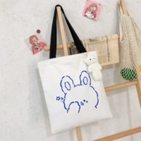 Белый милый кролик с одной сумкой+плюшевой кулон четыре варианта