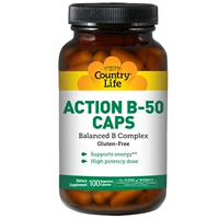 Остановить США, прямую страновую жизнь, B-50 Семейство витамина B 100 зерновых вегетарианских пищевых капсул
