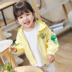 1 cô gái mỏng áo cô gái mùa xuân và mùa thu 2018 em bé mới 4 Hàn Quốc phiên bản của thủy triều 2 nước ngoài khí 3 áo khoác mỏng 5-6 tuổi Áo khoác
