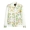 Senma áo khoác ngắn nữ đứng cổ áo floral print jacket khâu dây kéo sinh viên áo giản dị Hàn Quốc phiên bản của xu hướng