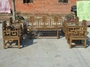 Nội thất gỗ rắn Trung Quốc phong cách cổ đơn giản đơn giản bộ ghế sofa gỗ rắn của mười phòng khách kết hợp đồ gỗ rắn - Bộ đồ nội thất nội thất phòng khách