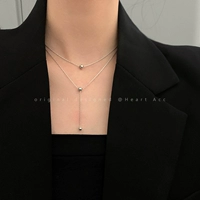 Демисезонное ожерелье, свитер, цепочка до ключиц, аксессуар, популярно в интернете, простой и элегантный дизайн