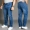 Mùa thu và mùa đông chất béo cực lớn quần jean nam cộng với phân bón XL quần dài lỏng lẻo quần dày phần mỡ quần tây nam