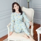 Mùa xuân và mùa thu nữ đồ lót nhiệt cotton dài tay thon gọn cơ thể quần áo mùa thu học sinh Bộ đồ ngủ Qiuku bộ - Phù hợp với nóng lên