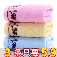 Хлопковое полотенце, мягкие влажные салфетки для умывания, 3 шт, увеличенная толщина