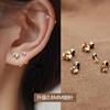 3mm Champagne Golden Screws Twits a pair