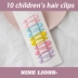 Clip 10 que màu clip 风 色彩 BB clip cô gái dễ thương kẹo màu trẻ em kẹp tóc bangs kẹp tóc phụ kiện - Phụ kiện tóc Phụ kiện tóc