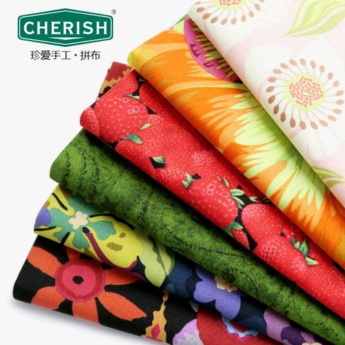 Хлопковая импортная многоцветная ткань