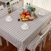 Cotton linen bảng vải bàn cà phê vải Bắc Âu nghệ thuật tối giản nhỏ tươi lưới cà phê cửa hàng bàn khăn trải bàn