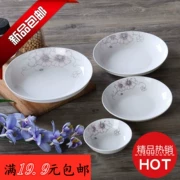 6 7 đĩa 8 inch nhà món ăn xương Trung Quốc món cơm món ăn Trung Quốc đĩa trái cây bát đĩa lò vi sóng - Đồ ăn tối
