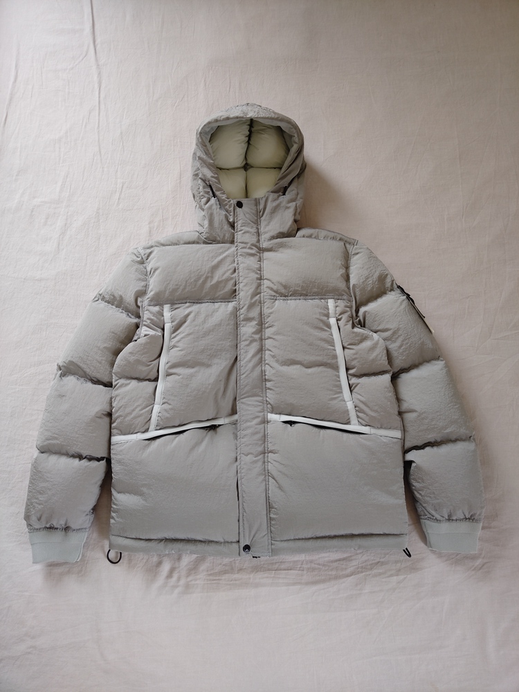21FW 44508 NYLON METAL DOWN JACKET TOPSTONEY 金属尼龙羽绒服