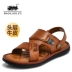 Giày dép nam BAOLUOLYC nam 2019 mới giày da đế xuồng mới nhất - Sandal shop giày nam Sandal