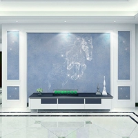 Hyundai простой телевизионный фон стены настенная ткань северная звезда пустая гостиная обои спальня творческие фильмы и телевизионные обои 8 -й фрески