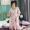 Váy ngủ nữ mùa hè cotton ngắn tay phiên bản Hàn Quốc của bộ đồ ngủ công chúa tươi mát mùa hè lỏng lẻo XL dịch vụ tại nhà - Đêm đầm