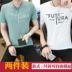 Mùa hè đàn ông Hàn Quốc T-Shirt nam ngắn tay vòng cổ sửa chữa áo sơ mi cơ thể nửa tay quần áo nam đáy áo sơ mi xu hướng áo sơ mi Áo phông ngắn