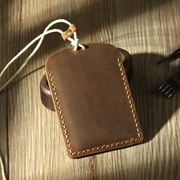 Old Street Memory Thẻ Xe Buýt Đặt Tàu Điện Ngầm Kiểm Soát Truy Cập Leather Case Retro Thẻ Trường Hợp Da Nhãn Hiệu DIY Thẻ Gạo Name Card Set