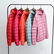 2018 chống mùa khuyến mãi ánh sáng xuống áo khoác nữ phần ngắn cổ áo trùm đầu thời trang Hàn Quốc phiên bản của tự trồng kích thước lớn hoang dã áo khoác