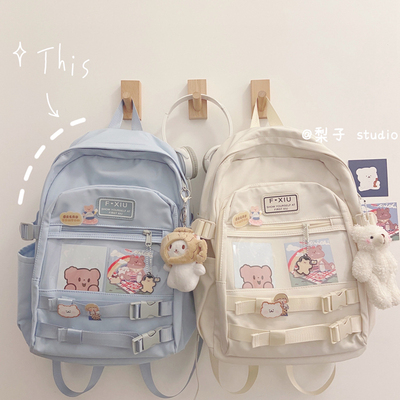 taobao agent Japanese one-shoulder bag, capacious backpack, school bag, brand shoulder bag, for secondary school, for students, Korean style