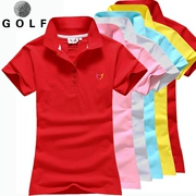 Golf ngắn tay áo thun nữ bóng quần áo thương hiệu Áo thun thoáng khí quần áo thể thao nữ áo sơ mi POLO áo phông - Thể thao sau