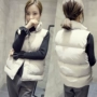 Vest nữ mùa thu đông 2018 mới ngắn áo khoác rộng Hàn Quốc vest dày mùa đông xuống áo vest cotton đa năng đồ nữ đẹp