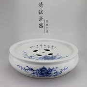 Bộ ấm trà gốm sứ Fu Fu Trung Quốc Đơn giản hộ gia đình Khay trà Bàn trà Khay lớn Vòng đôi Lưu trữ nước Khay trà - Trà sứ