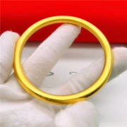 Mạ vàng giả Việt Nam Shajin cổ xưa phương pháp vòng tay nữ dày kín miệng rung nhẵn nhẵn vòng tay vàng giả lâu ngày không phai - Vòng đeo tay Cuff